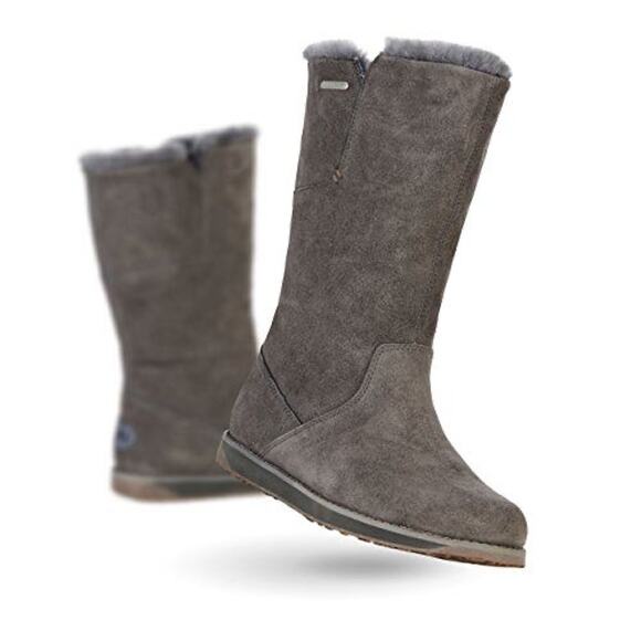 Emu Shoes - EMU AUSTRALIA Sandy Bay Hi Waterproof Shearling Boot Grey Sz. 8